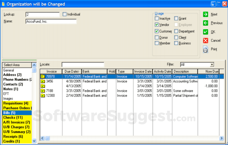 AccuFund Small Screenshot 1